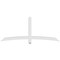 Ekena Millwork Bellingham Architectural Grade PVC Gable Bracket, 84"W x 35"H x 4"D x 4"F, 10/12 Pitch GBP084X35X0404BEL00 - alternate 4